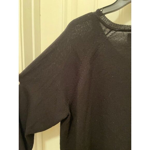 G.H. Bass & Co.‎ 100% WOOL BODY Mens SZ L BLACK  V-Neck Sweater - Picture 10 of 11